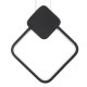 GLOBOSTAR® MARY 61082 Μοντέρνο Κρεμαστό Φωτιστικό Οροφής LED 12W 1440lm 300° AC 220-240V IP20 Ρυθμιζόμενο Λευκό CCT με On/Off 2700K/4500K/6000K - Lumileds SMD Chip - Μαύρο - Μ20 x Π2.3 x Υ28.5cm - 3 Χρόνια Εγγύηση
