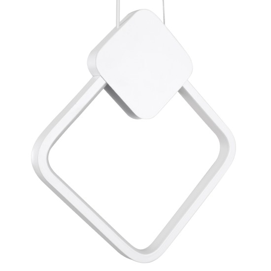 GLOBOSTAR® MARY 61083 Μοντέρνο Κρεμαστό Φωτιστικό Οροφής LED 12W 1440lm 300° AC 220-240V IP20 Ρυθμιζόμενο Λευκό CCT με On/Off 2700K/4500K/6000K - Lumileds SMD Chip - Λευκό - Μ20 x Π2.3 x Υ28.5cm - 3 Χρόνια Εγγύηση GLOBOSTAR® MARY 61083 Μοντέρνο Κρεμαστό Φωτιστικό Οροφής LED 12W 1440lm 300° AC 220-240V IP20 Ρυθμιζόμενο Λευκό CCT με On/Off 2700K/4500K/6000K - Lumileds SMD Chip - Λευκό - Μ20 x Π2.3 x Υ28.5cm - 3 Χρόνια Εγγύηση