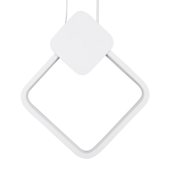 GLOBOSTAR® MARY 61083 Μοντέρνο Κρεμαστό Φωτιστικό Οροφής LED 12W 1440lm 300° AC 220-240V IP20 Ρυθμιζόμενο Λευκό CCT με On/Off 2700K/4500K/6000K - Lumileds SMD Chip - Λευκό - Μ20 x Π2.3 x Υ28.5cm - 3 Χρόνια Εγγύηση GLOBOSTAR® MARY 61083 Μοντέρνο Κρεμαστό Φωτιστικό Οροφής LED 12W 1440lm 300° AC 220-240V IP20 Ρυθμιζόμενο Λευκό CCT με On/Off 2700K/4500K/6000K - Lumileds SMD Chip - Λευκό - Μ20 x Π2.3 x Υ28.5cm - 3 Χρόνια Εγγύηση