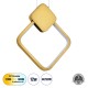 GLOBOSTAR® MARY 61084 Μοντέρνο Κρεμαστό Φωτιστικό Οροφής LED 12W 1440lm 300° AC 220-240V IP20 Ρυθμιζόμενο Λευκό CCT με On/Off 2700K/4500K/6000K - Lumileds SMD Chip - Χρυσό Βούρτσας - Μ20 x Π2.3 x Υ28.5cm - 3 Χρόνια Εγγύηση