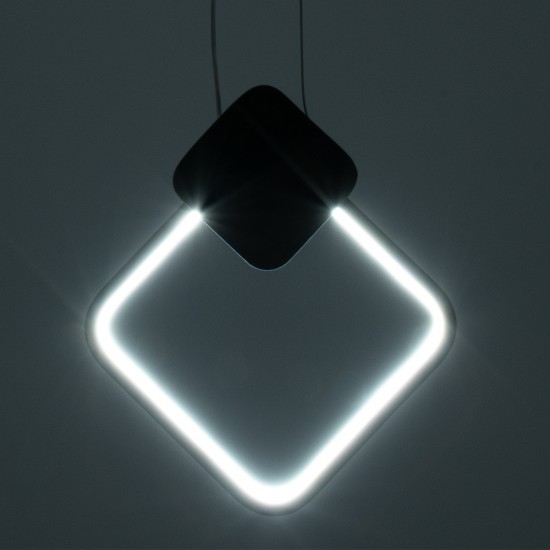 GLOBOSTAR® MARY 61084 Μοντέρνο Κρεμαστό Φωτιστικό Οροφής LED 12W 1440lm 300° AC 220-240V IP20 Ρυθμιζόμενο Λευκό CCT με On/Off 2700K/4500K/6000K - Lumileds SMD Chip - Χρυσό Βούρτσας - Μ20 x Π2.3 x Υ28.5cm - 3 Χρόνια Εγγύηση