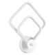 GLOBOSTAR® ANNA 61086 Μοντέρνο Φωτιστικό Τοίχου - Απλίκα LED 15W 1800lm 300° AC 220-240V IP20 Ρυθμιζόμενο Λευκό CCT με On/Off 2700K/4500K/6000K - Lumileds SMD Chip - Λευκό Ματ - Μ25 x Π8 x Υ30cm - 3 Χρόνια Εγγύηση