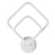 GLOBOSTAR® ANNA 61086 Μοντέρνο Φωτιστικό Τοίχου - Απλίκα LED 15W 1800lm 300° AC 220-240V IP20 Ρυθμιζόμενο Λευκό CCT με On/Off 2700K/4500K/6000K - Lumileds SMD Chip - Λευκό Ματ - Μ25 x Π8 x Υ30cm - 3 Χρόνια Εγγύηση
