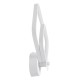 GLOBOSTAR® ANNA 61086 Μοντέρνο Φωτιστικό Τοίχου - Απλίκα LED 15W 1800lm 300° AC 220-240V IP20 Ρυθμιζόμενο Λευκό CCT με On/Off 2700K/4500K/6000K - Lumileds SMD Chip - Λευκό Ματ - Μ25 x Π8 x Υ30cm - 3 Χρόνια Εγγύηση