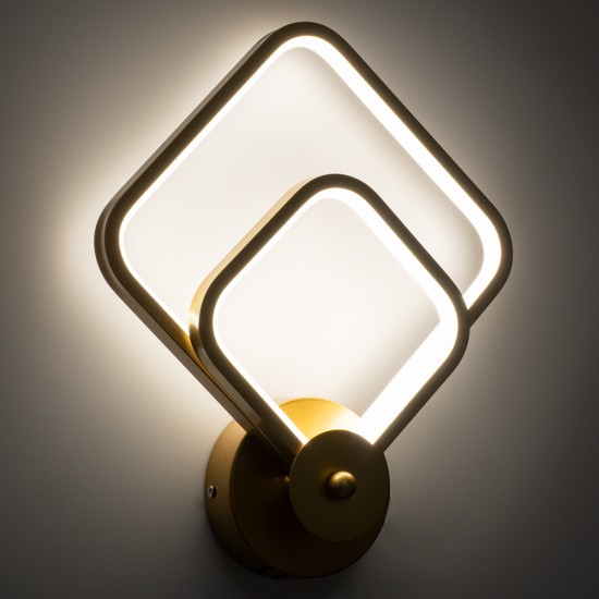 GLOBOSTAR® ANNA 61087 Μοντέρνο Φωτιστικό Τοίχου - Απλίκα LED 15W 1800lm 300° AC 220-240V IP20 Ρυθμιζόμενο Λευκό CCT με On/Off 2700K/4500K/6000K - Lumileds SMD Chip - Χρυσό Βούρτσας - Μ25 x Π8 x Υ30cm - 3 Χρόνια Εγγύηση GLOBOSTAR® ANNA 61087 Μοντέρνο Φωτιστικό Τοίχου - Απλίκα LED 15W 1800lm 300° AC 220-240V IP20 Ρυθμιζόμενο Λευκό CCT με On/Off 2700K/4500K/6000K - Lumileds SMD Chip - Χρυσό Βούρτσας - Μ25 x Π8 x Υ30cm - 3 Χρόνια Εγγύηση