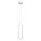 GLOBOSTAR® ILDI 61089 Μοντέρνο Κρεμαστό Φωτιστικό Οροφής LED 12W 1440lm 300° AC 220-240V IP20 Ρυθμιζόμενο Λευκό CCT με On/Off 2700K/4500K/6000K - Lumileds SMD Chip - Λευκό Ματ - Μ10 x Π2.3 x Υ38cm - 3 Χρόνια Εγγύηση