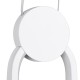 GLOBOSTAR® ILDI 61089 Μοντέρνο Κρεμαστό Φωτιστικό Οροφής LED 12W 1440lm 300° AC 220-240V IP20 Ρυθμιζόμενο Λευκό CCT με On/Off 2700K/4500K/6000K - Lumileds SMD Chip - Λευκό Ματ - Μ10 x Π2.3 x Υ38cm - 3 Χρόνια Εγγύηση