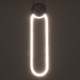 GLOBOSTAR® ILDI 61089 Μοντέρνο Κρεμαστό Φωτιστικό Οροφής LED 12W 1440lm 300° AC 220-240V IP20 Ρυθμιζόμενο Λευκό CCT με On/Off 2700K/4500K/6000K - Lumileds SMD Chip - Λευκό Ματ - Μ10 x Π2.3 x Υ38cm - 3 Χρόνια Εγγύηση