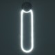 GLOBOSTAR® ILDI 61089 Μοντέρνο Κρεμαστό Φωτιστικό Οροφής LED 12W 1440lm 300° AC 220-240V IP20 Ρυθμιζόμενο Λευκό CCT με On/Off 2700K/4500K/6000K - Lumileds SMD Chip - Λευκό Ματ - Μ10 x Π2.3 x Υ38cm - 3 Χρόνια Εγγύηση