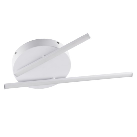 GLOBOSTAR® DRACO 61092 Μοντέρνο Φωτιστικό Οροφής LED 36W 4428lm 120° AC 220-240V IP20 Ρυθμιζόμενο Λευκό CCT με Χειριστήριο από 2700K έως 6000K Dimmable - Lumileds SMD Chip - Λευκό Ματ - Μ50 x Π50 x Υ6cm - 3 Χρόνια Εγγύηση