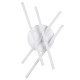 GLOBOSTAR® DRACO 61096 Μοντέρνο Φωτιστικό Οροφής LED 60W 7380lm 120° AC 220-240V IP20 Ρυθμιζόμενο Λευκό CCT με Χειριστήριο από 2700K έως 6000K Dimmable - Lumileds SMD Chip - Λευκό Ματ - Μ60 x Π60 x Υ11cm - 3 Χρόνια Εγγύηση