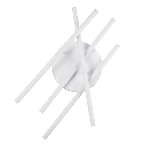 GLOBOSTAR® DRACO 61096 Μοντέρνο Φωτιστικό Οροφής LED 60W 7380lm 120° AC 220-240V IP20 Ρυθμιζόμενο Λευκό CCT με Χειριστήριο από 2700K έως 6000K Dimmable - Lumileds SMD Chip - Λευκό Ματ - Μ60 x Π60 x Υ11cm - 3 Χρόνια Εγγύηση