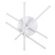 GLOBOSTAR® DRACO 61096 Μοντέρνο Φωτιστικό Οροφής LED 60W 7380lm 120° AC 220-240V IP20 Ρυθμιζόμενο Λευκό CCT με Χειριστήριο από 2700K έως 6000K Dimmable - Lumileds SMD Chip - Λευκό Ματ - Μ60 x Π60 x Υ11cm - 3 Χρόνια Εγγύηση