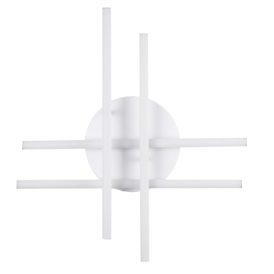 GLOBOSTAR® DRACO 61096 Μοντέρνο Φωτιστικό Οροφής LED 60W 7380lm 120° AC 220-240V IP20 Ρυθμιζόμενο Λευκό CCT με Χειριστήριο από 2700K έως 6000K Dimmable - Lumileds SMD Chip - Λευκό Ματ - Μ60 x Π60 x Υ11cm - 3 Χρόνια Εγγύηση