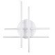 GLOBOSTAR® DRACO 61096 Μοντέρνο Φωτιστικό Οροφής LED 60W 7380lm 120° AC 220-240V IP20 Ρυθμιζόμενο Λευκό CCT με Χειριστήριο από 2700K έως 6000K Dimmable - Lumileds SMD Chip - Λευκό Ματ - Μ60 x Π60 x Υ11cm - 3 Χρόνια Εγγύηση