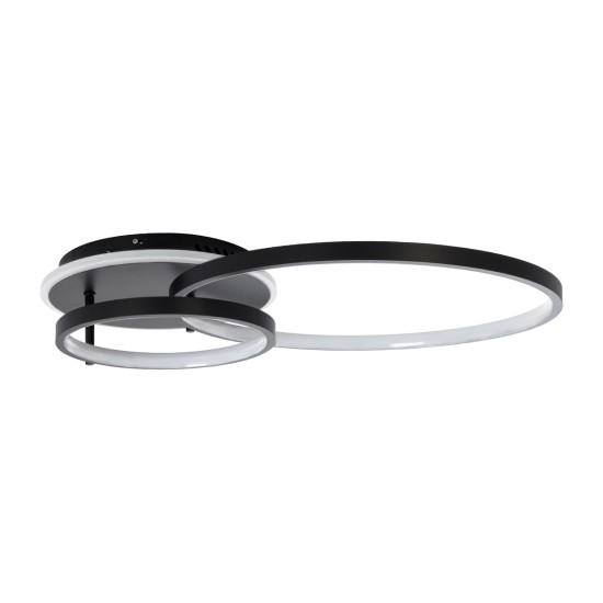 GLOBOSTAR® NEMESIS 61105 Μοντέρνο Φωτιστικό Οροφής LED 67W 6700lm 360° AC 220-240V IP20 Ρυθμιζόμενο Λευκό CCT με Χειριστήριο από 2700K έως 6000K Dimmable - Lumileds SMD Chip - Μαύρο Ματ - Μ84 x Π45 x Υ13cm - 3 Χρόνια Εγγύηση GLOBOSTAR® NEMESIS 61105 Μοντέρνο Φωτιστικό Οροφής LED 67W 6700lm 360° AC 220-240V IP20 Ρυθμιζόμενο Λευκό CCT με Χειριστήριο από 2700K έως 6000K Dimmable - Lumileds SMD Chip - Μαύρο Ματ - Μ84 x Π45 x Υ13cm - 3 Χρόνια Εγγύηση