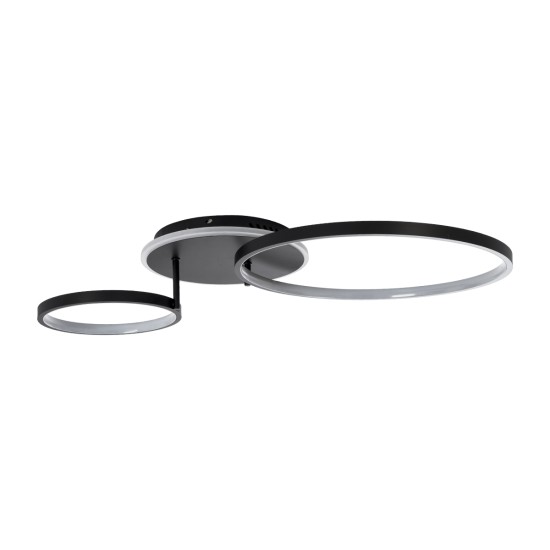 GLOBOSTAR® NEMESIS 61105 Μοντέρνο Φωτιστικό Οροφής LED 67W 6700lm 360° AC 220-240V IP20 Ρυθμιζόμενο Λευκό CCT με Χειριστήριο από 2700K έως 6000K Dimmable - Lumileds SMD Chip - Μαύρο Ματ - Μ84 x Π45 x Υ13cm - 3 Χρόνια Εγγύηση GLOBOSTAR® NEMESIS 61105 Μοντέρνο Φωτιστικό Οροφής LED 67W 6700lm 360° AC 220-240V IP20 Ρυθμιζόμενο Λευκό CCT με Χειριστήριο από 2700K έως 6000K Dimmable - Lumileds SMD Chip - Μαύρο Ματ - Μ84 x Π45 x Υ13cm - 3 Χρόνια Εγγύηση