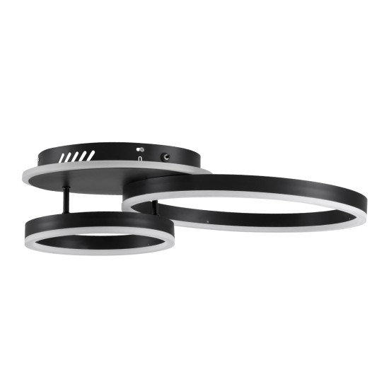 GLOBOSTAR® VENOM 61120 Μοντέρνο Φωτιστικό Οροφής LED 67W 8107lm 360° AC 220-240V IP20 Ρυθμιζόμενο Λευκό CCT με Χειριστήριο από 2700K έως 6000K Dimmable - Lumileds SMD Chip - Μαύρο Ματ - Μ60 x Π40 x Υ12.5cm - 3 Χρόνια Εγγύηση GLOBOSTAR® VENOM 61120 Μοντέρνο Φωτιστικό Οροφής LED 67W 8107lm 360° AC 220-240V IP20 Ρυθμιζόμενο Λευκό CCT με Χειριστήριο από 2700K έως 6000K Dimmable - Lumileds SMD Chip - Μαύρο Ματ - Μ60 x Π40 x Υ12.5cm - 3 Χρόνια Εγγύηση