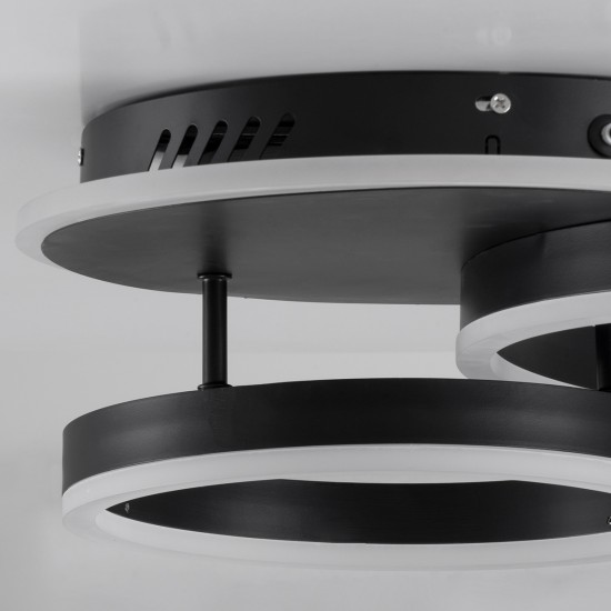 GLOBOSTAR® VENOM 61120 Μοντέρνο Φωτιστικό Οροφής LED 67W 8107lm 360° AC 220-240V IP20 Ρυθμιζόμενο Λευκό CCT με Χειριστήριο από 2700K έως 6000K Dimmable - Lumileds SMD Chip - Μαύρο Ματ - Μ60 x Π40 x Υ12.5cm - 3 Χρόνια Εγγύηση GLOBOSTAR® VENOM 61120 Μοντέρνο Φωτιστικό Οροφής LED 67W 8107lm 360° AC 220-240V IP20 Ρυθμιζόμενο Λευκό CCT με Χειριστήριο από 2700K έως 6000K Dimmable - Lumileds SMD Chip - Μαύρο Ματ - Μ60 x Π40 x Υ12.5cm - 3 Χρόνια Εγγύηση