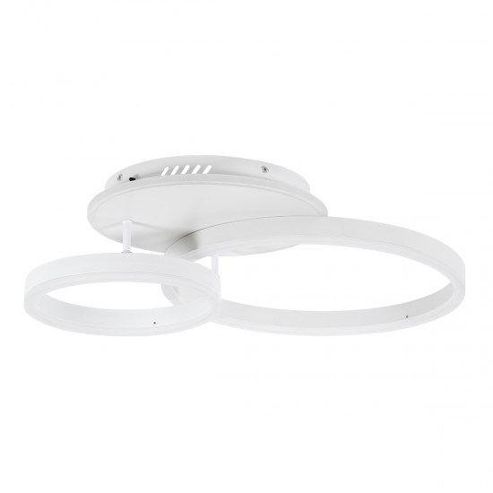 GLOBOSTAR® VENOM 61121 Μοντέρνο Φωτιστικό Οροφής LED 67W 8107lm 360° AC 220-240V IP20 Ρυθμιζόμενο Λευκό CCT με Χειριστήριο από 2700K έως 6000K Dimmable - Lumileds SMD Chip - Λευκό Ματ - Μ60 x Π40 x Υ12.5cm - 3 Χρόνια Εγγύηση GLOBOSTAR® VENOM 61121 Μοντέρνο Φωτιστικό Οροφής LED 67W 8107lm 360° AC 220-240V IP20 Ρυθμιζόμενο Λευκό CCT με Χειριστήριο από 2700K έως 6000K Dimmable - Lumileds SMD Chip - Λευκό Ματ - Μ60 x Π40 x Υ12.5cm - 3 Χρόνια Εγγύηση