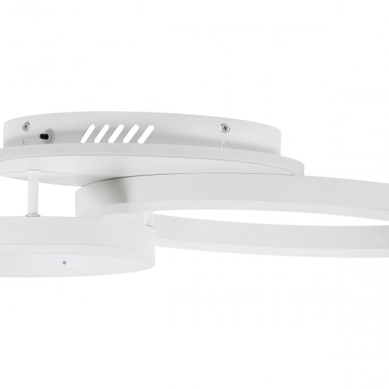 GLOBOSTAR® VENOM 61121 Μοντέρνο Φωτιστικό Οροφής LED 67W 8107lm 360° AC 220-240V IP20 Ρυθμιζόμενο Λευκό CCT με Χειριστήριο από 2700K έως 6000K Dimmable - Lumileds SMD Chip - Λευκό Ματ - Μ60 x Π40 x Υ12.5cm - 3 Χρόνια Εγγύηση GLOBOSTAR® VENOM 61121 Μοντέρνο Φωτιστικό Οροφής LED 67W 8107lm 360° AC 220-240V IP20 Ρυθμιζόμενο Λευκό CCT με Χειριστήριο από 2700K έως 6000K Dimmable - Lumileds SMD Chip - Λευκό Ματ - Μ60 x Π40 x Υ12.5cm - 3 Χρόνια Εγγύηση