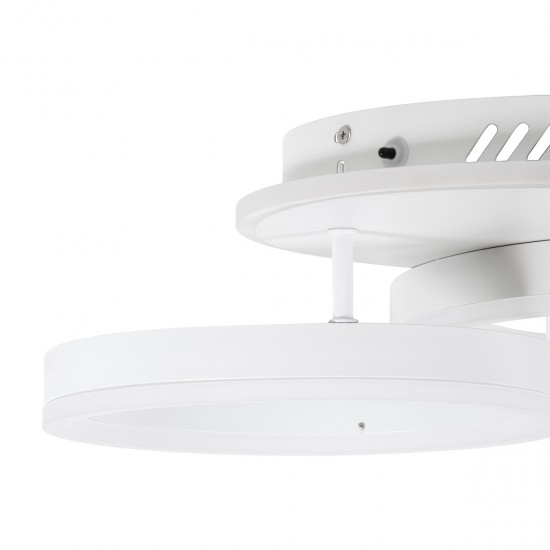 GLOBOSTAR® VENOM 61121 Μοντέρνο Φωτιστικό Οροφής LED 67W 8107lm 360° AC 220-240V IP20 Ρυθμιζόμενο Λευκό CCT με Χειριστήριο από 2700K έως 6000K Dimmable - Lumileds SMD Chip - Λευκό Ματ - Μ60 x Π40 x Υ12.5cm - 3 Χρόνια Εγγύηση GLOBOSTAR® VENOM 61121 Μοντέρνο Φωτιστικό Οροφής LED 67W 8107lm 360° AC 220-240V IP20 Ρυθμιζόμενο Λευκό CCT με Χειριστήριο από 2700K έως 6000K Dimmable - Lumileds SMD Chip - Λευκό Ματ - Μ60 x Π40 x Υ12.5cm - 3 Χρόνια Εγγύηση