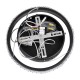 GLOBOSTAR® DIAMOND 61126 Μοντέρνο Κρεμαστό Φωτιστικό Οροφής LED 20W 2356lm 360° AC 220-240V IP20 Ρυθμιζόμενο Λευκό CCT με Χειριστήριο από 2700K έως 6000K Dimmable - Lumileds SMD Chip - Μαύρο Ματ - Μ25 x Π25 x Υ3cm - 3 Χρόνια Εγγύηση