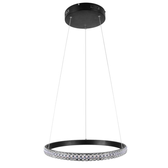 GLOBOSTAR® DIAMOND 61128 Μοντέρνο Κρεμαστό Φωτιστικό Οροφής LED 30W 3513lm 360° AC 220-240V IP20 Ρυθμιζόμενο Λευκό CCT με Χειριστήριο από 2700K έως 6000K Dimmable - Lumileds SMD Chip - Μαύρο Ματ - Μ40 x Π40 x Υ3cm - 3 Χρόνια Εγγύηση GLOBOSTAR® DIAMOND 61128 Μοντέρνο Κρεμαστό Φωτιστικό Οροφής LED 30W 3513lm 360° AC 220-240V IP20 Ρυθμιζόμενο Λευκό CCT με Χειριστήριο από 2700K έως 6000K Dimmable - Lumileds SMD Chip - Μαύρο Ματ - Μ40 x Π40 x Υ3cm - 3 Χρόνια Εγγύηση