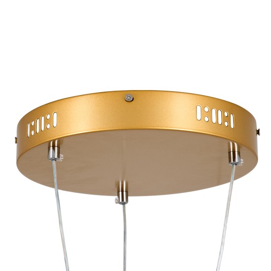 GLOBOSTAR® DIAMOND TRIO 61145 Μοντέρνο Κρεμαστό Φωτιστικό Οροφής LED 120W 14723lm 360° AC 220-240V IP20 Ρυθμιζόμενο Λευκό CCT με Χειριστήριο από 2700K έως 6000K Dimmable - Lumileds SMD Chip - Χρυσό Βούρτσας - Μ150 x Π150 x Υ60cm - 3 Χρόνια Εγγύηση GLOBOSTAR® DIAMOND TRIO 61145 Μοντέρνο Κρεμαστό Φωτιστικό Οροφής LED 120W 14723lm 360° AC 220-240V IP20 Ρυθμιζόμενο Λευκό CCT με Χειριστήριο από 2700K έως 6000K Dimmable - Lumileds SMD Chip - Χρυσό Βούρτσας - Μ150 x Π150 x Υ60cm - 3 Χρόνια Εγγύηση