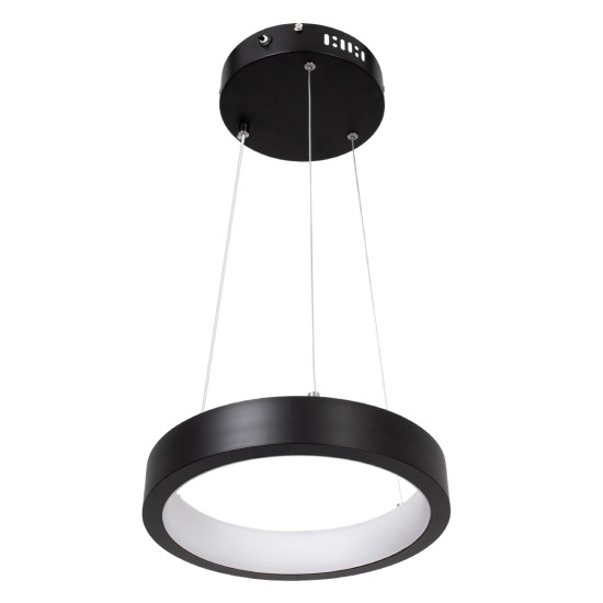 GLOBOSTAR® NEMESIS 61152 Μοντέρνο Κρεμαστό Φωτιστικό Οροφής LED 20W 2000lm 360° AC 220-240V IP20 Ρυθμιζόμενο Λευκό CCT με Χειριστήριο από 2700K έως 6000K Dimmable - Lumileds SMD Chip - Μαυρό Ματ - Μ25 x Π25 x Υ4cm - 3 Χρόνια Εγγύηση GLOBOSTAR® NEMESIS 61152 Μοντέρνο Κρεμαστό Φωτιστικό Οροφής LED 20W 2000lm 360° AC 220-240V IP20 Ρυθμιζόμενο Λευκό CCT με Χειριστήριο από 2700K έως 6000K Dimmable - Lumileds SMD Chip - Μαυρό Ματ - Μ25 x Π25 x Υ4cm - 3 Χρόνια Εγγύηση