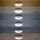 GLOBOSTAR® NEMESIS 61153 Μοντέρνο Κρεμαστό Φωτιστικό Οροφής LED 20W 2356lm 360° AC 220-240V IP20 Ρυθμιζόμενο Λευκό CCT με Χειριστήριο από 2700K έως 6000K Dimmable - Lumileds SMD Chip - Λευκό Ματ - Μ25 x Π25 x Υ4cm - 3 Χρόνια Εγγύηση