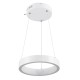 GLOBOSTAR® NEMESIS 61153 Μοντέρνο Κρεμαστό Φωτιστικό Οροφής LED 20W 2356lm 360° AC 220-240V IP20 Ρυθμιζόμενο Λευκό CCT με Χειριστήριο από 2700K έως 6000K Dimmable - Lumileds SMD Chip - Λευκό Ματ - Μ25 x Π25 x Υ4cm - 3 Χρόνια Εγγύηση