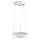 GLOBOSTAR® NEMESIS 61153 Μοντέρνο Κρεμαστό Φωτιστικό Οροφής LED 20W 2356lm 360° AC 220-240V IP20 Ρυθμιζόμενο Λευκό CCT με Χειριστήριο από 2700K έως 6000K Dimmable - Lumileds SMD Chip - Λευκό Ματ - Μ25 x Π25 x Υ4cm - 3 Χρόνια Εγγύηση