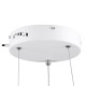 GLOBOSTAR® NEMESIS 61153 Μοντέρνο Κρεμαστό Φωτιστικό Οροφής LED 20W 2356lm 360° AC 220-240V IP20 Ρυθμιζόμενο Λευκό CCT με Χειριστήριο από 2700K έως 6000K Dimmable - Lumileds SMD Chip - Λευκό Ματ - Μ25 x Π25 x Υ4cm - 3 Χρόνια Εγγύηση