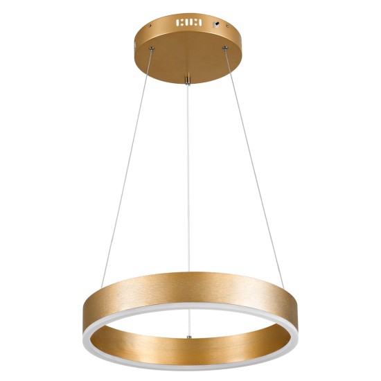GLOBOSTAR® VENOM 61175 Μοντέρνο Κρεμαστό Φωτιστικό Οροφής LED 30W 3513lm 120° AC 220-240V IP20 Ρυθμιζόμενο Λευκό CCT με Χειριστήριο από 2700K έως 6000K Dimmable - Lumileds SMD Chip - Χρυσό Βούρτσας - Μ40 x Π40 x Υ6.5cm - 3 Χρόνια Εγγύηση GLOBOSTAR® VENOM 61175 Μοντέρνο Κρεμαστό Φωτιστικό Οροφής LED 30W 3513lm 120° AC 220-240V IP20 Ρυθμιζόμενο Λευκό CCT με Χειριστήριο από 2700K έως 6000K Dimmable - Lumileds SMD Chip - Χρυσό Βούρτσας - Μ40 x Π40 x Υ6.5cm - 3 Χρόνια Εγγύηση