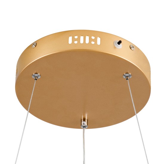 GLOBOSTAR® VENOM 61175 Μοντέρνο Κρεμαστό Φωτιστικό Οροφής LED 30W 3513lm 120° AC 220-240V IP20 Ρυθμιζόμενο Λευκό CCT με Χειριστήριο από 2700K έως 6000K Dimmable - Lumileds SMD Chip - Χρυσό Βούρτσας - Μ40 x Π40 x Υ6.5cm - 3 Χρόνια Εγγύηση GLOBOSTAR® VENOM 61175 Μοντέρνο Κρεμαστό Φωτιστικό Οροφής LED 30W 3513lm 120° AC 220-240V IP20 Ρυθμιζόμενο Λευκό CCT με Χειριστήριο από 2700K έως 6000K Dimmable - Lumileds SMD Chip - Χρυσό Βούρτσας - Μ40 x Π40 x Υ6.5cm - 3 Χρόνια Εγγύηση