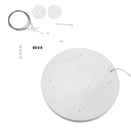 GLOBOSTAR® BURTON 61203 Μοντέρνο Κρεμαστό Φωτιστικό Οροφής LED 75W 7500lm 120° AC 220-240V IP20 Ρυθμιζόμενο Λευκό CCT με Χειριστήριο από 2700K έως 6000K Dimmable - Lumileds SMD Chip - Λευκό Ματ - Μ60 x Π60 x Υ8cm - 3 Χρόνια Εγγύηση GLOBOSTAR® BURTON 61203 Μοντέρνο Κρεμαστό Φωτιστικό Οροφής LED 75W 7500lm 120° AC 220-240V IP20 Ρυθμιζόμενο Λευκό CCT με Χειριστήριο από 2700K έως 6000K Dimmable - Lumileds SMD Chip - Λευκό Ματ - Μ60 x Π60 x Υ8cm - 3 Χρόνια Εγγύηση
