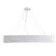 GLOBOSTAR® KAMALA 61209 Μοντέρνο Κρεμαστό Φωτιστικό Οροφής LED 75W 8625lm 120° AC 220-240V IP20 Ρυθμιζόμενο Λευκό CCT με Χειριστήριο από 2700K έως 6000K Dimmable - Lumileds SMD Chip - Λευκό Ματ - Μ60 x Π60 x Υ8cm - 3 Χρόνια Εγγύηση