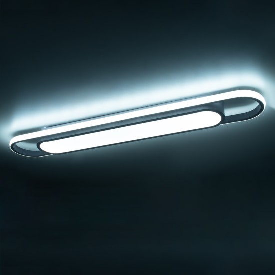 GLOBOSTAR® IGOR 61219 Μοντέρνο Φωτιστικό Οροφής LED 48W 5760lm 210° AC 220-240V IP20 Ρυθμιζόμενο Λευκό CCT με On/Off 2700K/4500K/6000K - Lumileds SMD Chip - Λευκό Ματ - Μ81 x Π13 x Υ4.5cm - 3 Χρόνια Εγγύηση GLOBOSTAR® IGOR 61219 Μοντέρνο Φωτιστικό Οροφής LED 48W 5760lm 210° AC 220-240V IP20 Ρυθμιζόμενο Λευκό CCT με On/Off 2700K/4500K/6000K - Lumileds SMD Chip - Λευκό Ματ - Μ81 x Π13 x Υ4.5cm - 3 Χρόνια Εγγύηση