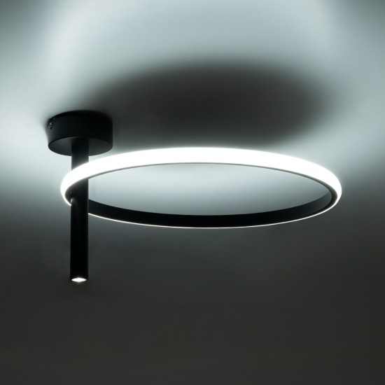 GLOBOSTAR® VERONA 61220 Μοντέρνο Φωτιστικό Οροφής LED 24W 2688lm 360° AC 220-240V IP20 Ρυθμιζόμενο Λευκό CCT με On/Off 2700K/4500K/6000K - Lumileds SMD Chip - Μαύρο Ματ - Μ40 x Π40 x Υ23cm - 3 Χρόνια Εγγύηση GLOBOSTAR® VERONA 61220 Μοντέρνο Φωτιστικό Οροφής LED 24W 2688lm 360° AC 220-240V IP20 Ρυθμιζόμενο Λευκό CCT με On/Off 2700K/4500K/6000K - Lumileds SMD Chip - Μαύρο Ματ - Μ40 x Π40 x Υ23cm - 3 Χρόνια Εγγύηση