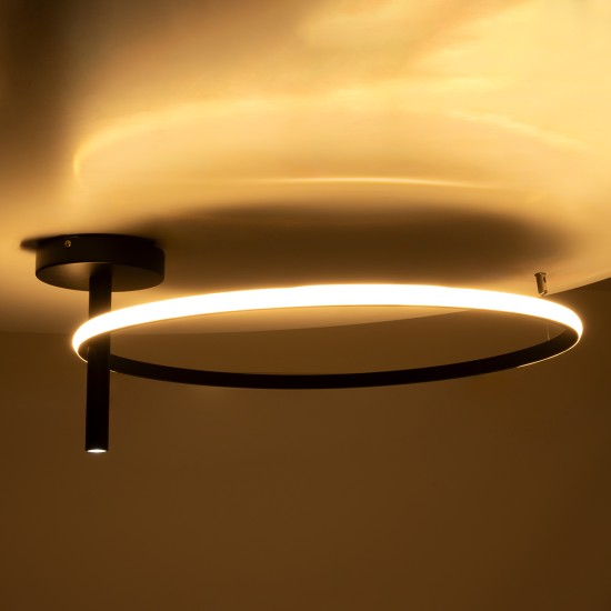 GLOBOSTAR® VERONA 61223 Μοντέρνο Φωτιστικό Οροφής LED 36W 4032lm 360° AC 220-240V IP20 Ρυθμιζόμενο Λευκό CCT με On/Off 2700K/4500K/6000K - Lumileds SMD Chip - Μαύρο Ματ - Μ60 x Π60 x Υ23cm - 3 Χρόνια Εγγύηση GLOBOSTAR® VERONA 61223 Μοντέρνο Φωτιστικό Οροφής LED 36W 4032lm 360° AC 220-240V IP20 Ρυθμιζόμενο Λευκό CCT με On/Off 2700K/4500K/6000K - Lumileds SMD Chip - Μαύρο Ματ - Μ60 x Π60 x Υ23cm - 3 Χρόνια Εγγύηση
