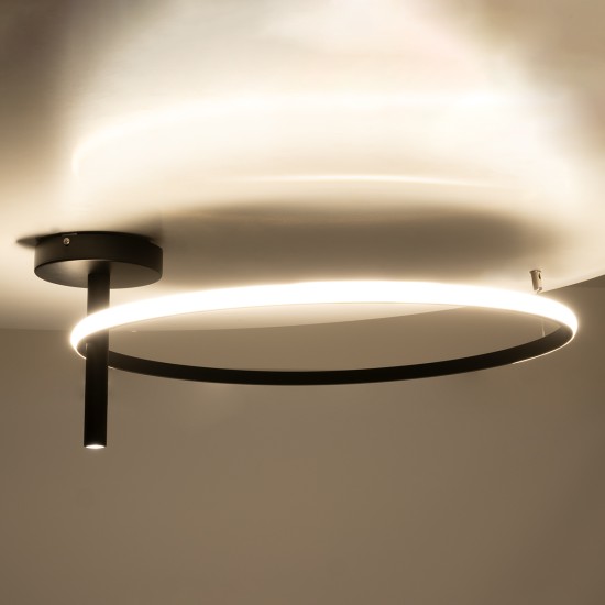 GLOBOSTAR® VERONA 61223 Μοντέρνο Φωτιστικό Οροφής LED 36W 4032lm 360° AC 220-240V IP20 Ρυθμιζόμενο Λευκό CCT με On/Off 2700K/4500K/6000K - Lumileds SMD Chip - Μαύρο Ματ - Μ60 x Π60 x Υ23cm - 3 Χρόνια Εγγύηση GLOBOSTAR® VERONA 61223 Μοντέρνο Φωτιστικό Οροφής LED 36W 4032lm 360° AC 220-240V IP20 Ρυθμιζόμενο Λευκό CCT με On/Off 2700K/4500K/6000K - Lumileds SMD Chip - Μαύρο Ματ - Μ60 x Π60 x Υ23cm - 3 Χρόνια Εγγύηση