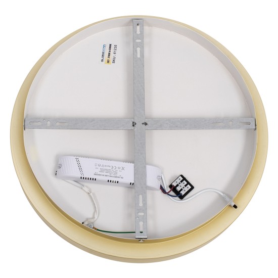 GLOBOSTAR® SALEM 61235 Μοντέρνο Φωτιστικό Οροφής LED 75W 8625lm 120° AC 220-240V IP20 Ρυθμιζόμενο Λευκό CCT με Χειριστήριο από 2700K έως 6000K Dimmable - Lumileds SMD Chip - Χρυσό - Μ45 x Π45 x Υ9.5cm - 3 Χρόνια Εγγύηση GLOBOSTAR® SALEM 61235 Μοντέρνο Φωτιστικό Οροφής LED 75W 8625lm 120° AC 220-240V IP20 Ρυθμιζόμενο Λευκό CCT με Χειριστήριο από 2700K έως 6000K Dimmable - Lumileds SMD Chip - Χρυσό - Μ45 x Π45 x Υ9.5cm - 3 Χρόνια Εγγύηση