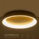 GLOBOSTAR® SALEM 61239 Μοντέρνο Φωτιστικό Οροφής LED 105W 12075lm 120° AC 220-240V IP20 Ρυθμιζόμενο Λευκό CCT με Χειριστήριο από 2700K έως 6000K Dimmable - Lumileds SMD Chip - Χρυσό - Μ60 x Π60 x Υ9.5cm - 3 Χρόνια Εγγύηση