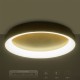 GLOBOSTAR® SALEM 61239 Μοντέρνο Φωτιστικό Οροφής LED 105W 12075lm 120° AC 220-240V IP20 Ρυθμιζόμενο Λευκό CCT με Χειριστήριο από 2700K έως 6000K Dimmable - Lumileds SMD Chip - Χρυσό - Μ60 x Π60 x Υ9.5cm - 3 Χρόνια Εγγύηση