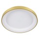 GLOBOSTAR® SALEM 61239 Μοντέρνο Φωτιστικό Οροφής LED 105W 12075lm 120° AC 220-240V IP20 Ρυθμιζόμενο Λευκό CCT με Χειριστήριο από 2700K έως 6000K Dimmable - Lumileds SMD Chip - Χρυσό - Μ60 x Π60 x Υ9.5cm - 3 Χρόνια Εγγύηση