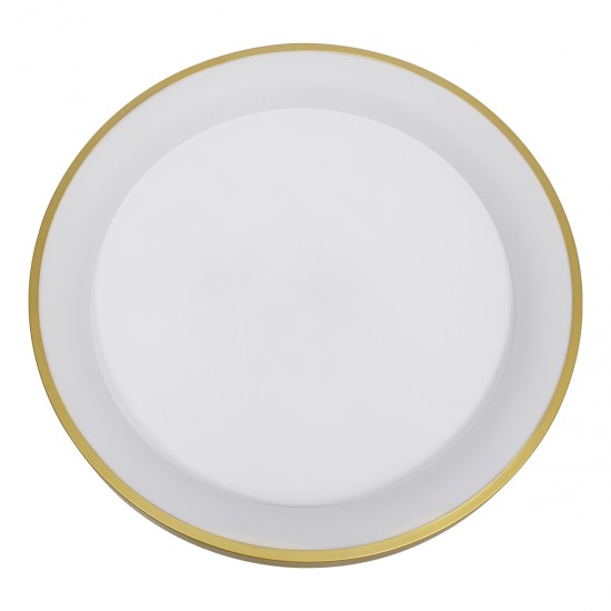 GLOBOSTAR® SALEM 61239 Μοντέρνο Φωτιστικό Οροφής LED 105W 12075lm 120° AC 220-240V IP20 Ρυθμιζόμενο Λευκό CCT με Χειριστήριο από 2700K έως 6000K Dimmable - Lumileds SMD Chip - Χρυσό - Μ60 x Π60 x Υ9.5cm - 3 Χρόνια Εγγύηση
