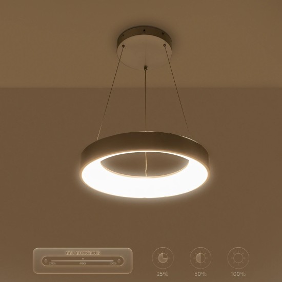 GLOBOSTAR® SALEM 61242 Μοντέρνο Κρεμαστό Φωτιστικό Οροφής LED 75W 8625lm 120° AC 220-240V IP20 Ρυθμιζόμενο Λευκό CCT με Χειριστήριο από 2700K έως 6000K Dimmable - Lumileds SMD Chip - Γκρι - Μ45 x Π45 x Υ6cm - 3 Χρόνια Εγγύηση GLOBOSTAR® SALEM 61242 Μοντέρνο Κρεμαστό Φωτιστικό Οροφής LED 75W 8625lm 120° AC 220-240V IP20 Ρυθμιζόμενο Λευκό CCT με Χειριστήριο από 2700K έως 6000K Dimmable - Lumileds SMD Chip - Γκρι - Μ45 x Π45 x Υ6cm - 3 Χρόνια Εγγύηση