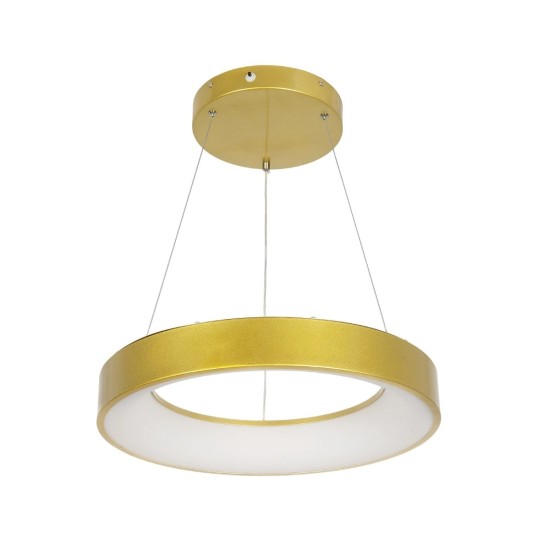 GLOBOSTAR® SALEM 61243 Μοντέρνο Κρεμαστό Φωτιστικό Οροφής LED 75W 8625lm 120° AC 220-240V IP20 Ρυθμιζόμενο Λευκό CCT με Χειριστήριο από 2700K έως 6000K Dimmable - Lumileds SMD Chip - Χρυσό - Μ45 x Π45 x Υ6cm - 3 Χρόνια Εγγύηση GLOBOSTAR® SALEM 61243 Μοντέρνο Κρεμαστό Φωτιστικό Οροφής LED 75W 8625lm 120° AC 220-240V IP20 Ρυθμιζόμενο Λευκό CCT με Χειριστήριο από 2700K έως 6000K Dimmable - Lumileds SMD Chip - Χρυσό - Μ45 x Π45 x Υ6cm - 3 Χρόνια Εγγύηση