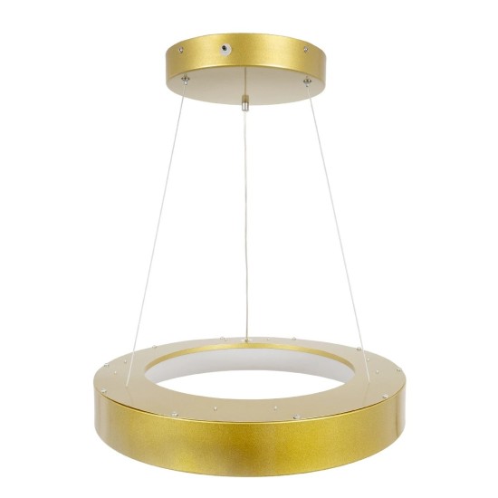 GLOBOSTAR® SALEM 61243 Μοντέρνο Κρεμαστό Φωτιστικό Οροφής LED 75W 8625lm 120° AC 220-240V IP20 Ρυθμιζόμενο Λευκό CCT με Χειριστήριο από 2700K έως 6000K Dimmable - Lumileds SMD Chip - Χρυσό - Μ45 x Π45 x Υ6cm - 3 Χρόνια Εγγύηση GLOBOSTAR® SALEM 61243 Μοντέρνο Κρεμαστό Φωτιστικό Οροφής LED 75W 8625lm 120° AC 220-240V IP20 Ρυθμιζόμενο Λευκό CCT με Χειριστήριο από 2700K έως 6000K Dimmable - Lumileds SMD Chip - Χρυσό - Μ45 x Π45 x Υ6cm - 3 Χρόνια Εγγύηση